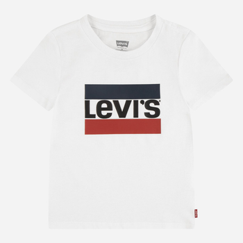 Підліткова футболка для дівчинки Levis 4EK827-001 140 см (10A) Біла (3666643067250)