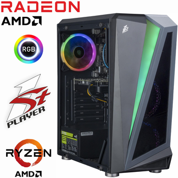 Игровой Компьютер 1stPlayer - Ryzen 5 3600/ Radeon RX 570 8GB/ 16ГБ DDR4 / SSD 960GB