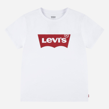 Підліткова футболка для дівчинки Levis 4EK825-W5J 164 см (16A) Червоний/Білий (3666643067724)