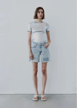 Шорти Zara (34) Блакитний (ZLK-9794-001-Blue)
