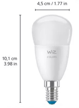 Розумна лампочка WIZ Smart Bulb LED WiFi P45 E27 470 лм 4.9 Вт (8719514554672)