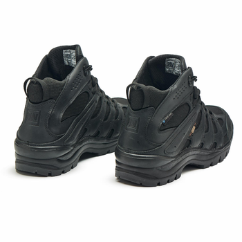 Берці літні тактичні черевики PAV 507 чорні шкіряні сітка Fee Air 40