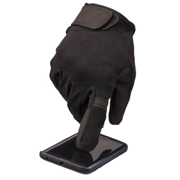 Сенсорні рукавиці MIL-TEC із накладкою Eva чорні розмір S