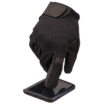 Сенсорні рукавиці MIL-TEC із накладкою Eva чорні розмір L