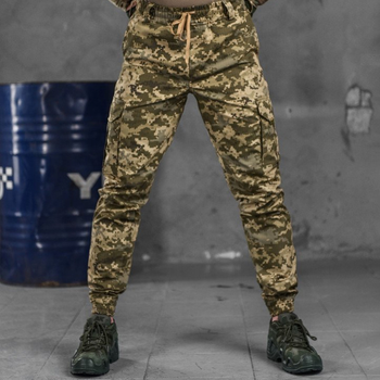 Мужские штаны "KS Military" Rip-Stop с манжетами на резинках пиксель размер 3XL