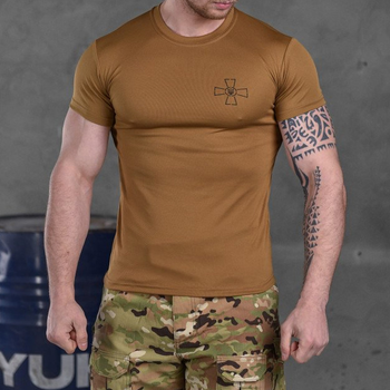 Мужская футболка SSO Coolpass с сетчатыми вставками койот размер M