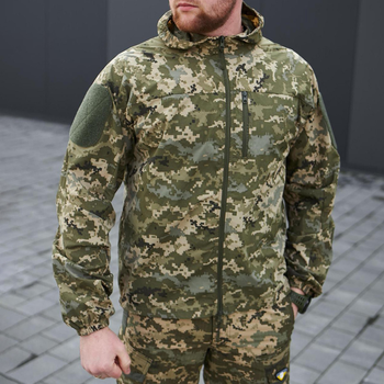 Мужская летняя куртка "T-Storm" с липучками для шевронов пиксель размер 4XL