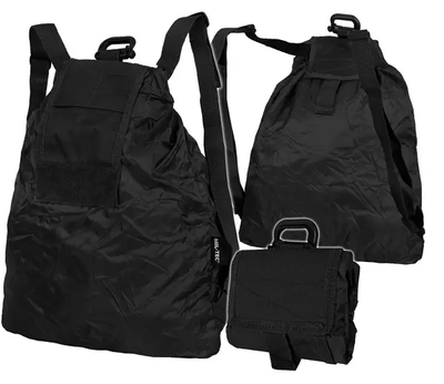 Рюкзак-мішок Mil-Tec Водостійкий Складний 10Л Чорний M-T (4046872355714)
