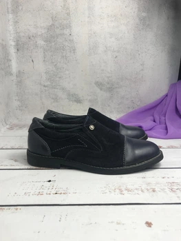 Туфлі дитячі для хлопчиків Jordan 36р - 23.5 см Темно-синій (977)