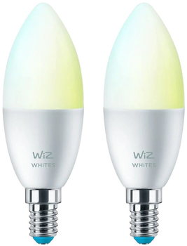 Набір розумних лампочок WIZ Smart Candle LED WiFi C37 E14 470 лм 4.9 Вт 2 шт (8719514551336)
