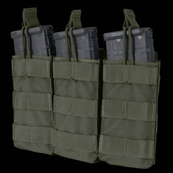 Підсумок для AR магазинів карабіну потрійний відкритий молле Condor M4/M16 TRI OPEN TOP MAG POUCH MA27 Ranger Green