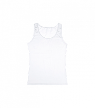 Белая майка женская на широких бретельках - Donella - 2371B - XXL - Белый