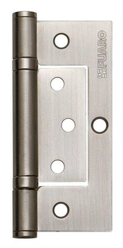 Петля универсальная FUARO без врезки 300-2BB 100x2,5 матовый никель