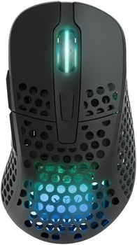 Игровая беспроводная мышь Xtrfy M4 Black с подсветкой Over Stоск n3