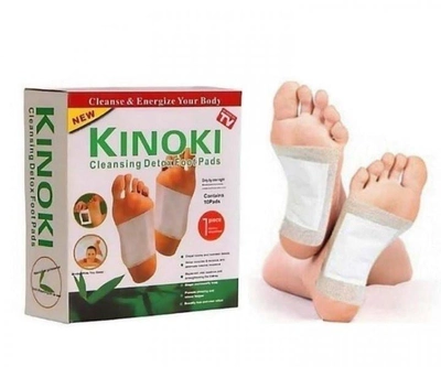Пластирі на стопи Кночки для виведення токсинів Kinoki Cleansing Detox Foot Pads очищувальні