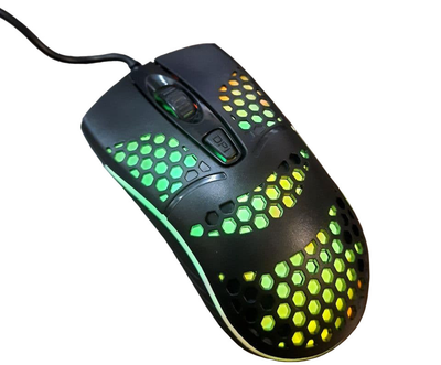 Мишка ігрова дротова GAMING LED KW -10 7816 6400dpi чорна
