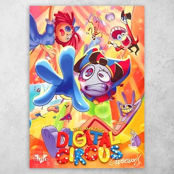 Плакат постер CupKit "Дивовижний цифровий цирк / The Amazing Digital Circus" №4 А3 42х29,7 см
