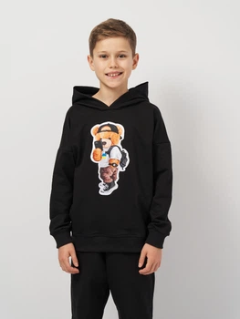Дитяче худі для хлопчика Smile Time Ukrainian Bear Walker USX29-05-1-1 110 см Чорне (st_2000000167558)
