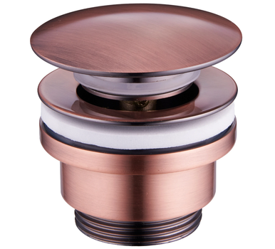 Донный клапан для раковины MEXEN CLICK-CLACK COPPER ROSE универсальный *