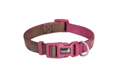 Нашийник для собак Camon Bicolor Коричнево-фіолетовий 20 мм 36-48 см (8019808203843)
