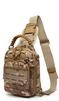 Сумка-рюкзак тактическая однолямочная Мультикам ZE0147 Laser