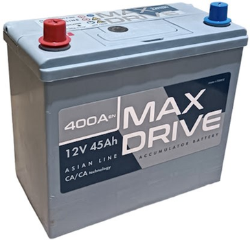 Аккумулятор автомобильный 45 Ah MAX DRIVE ASIA SMF (+/-) EN400 NS60 (СТ-00151414)