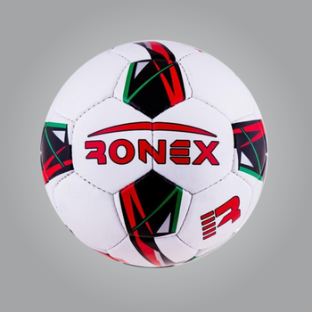 М'яч футбольний Grippy Ronex-JM2, біло-червоний. (RX-J2W2)