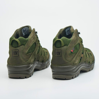 Берцы демисезонные тактические ботинки PAV 507 хаки олива кожаные с мембраной Winterfrost 44
