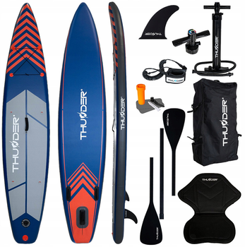 Надувна SUP дошка Thunder Steel 365 см з веслом Red (SUP-STEEL-RED)