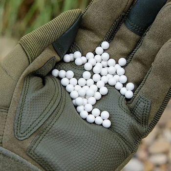 Страйкбольні кульки кульки 6 мм 0,20 г — 2000 шт. BB King Білого кольору для дитячої та пневматичної зброї