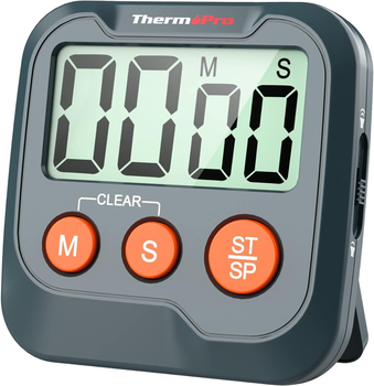 Цифровий таймер ThermoPro TM03 Black для дітей, вчителів та кухарів