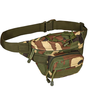 Сумка-бананка на пояс AOKALI Outdoor A29 Camouflage Green