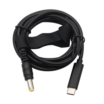 Кабель тригер PD3.0 к DC 5,5*2,5 20 V 5 A TYPE-C / 20 AWG 1 м, для паяльника або ноутбука 65W max