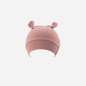 Дитяча демісезонна шапка-біні для дівчинки Nicol 204055 32 см Рожева (5905601020592)