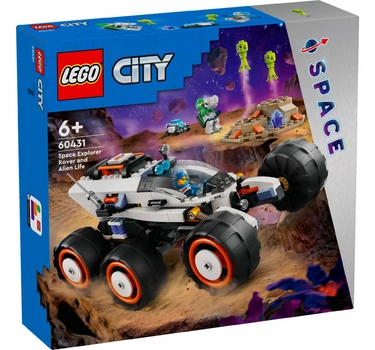 Конструктор LEGO City Космический исследовательский вездеход и инопланетная жизнь 311 деталей (60431)