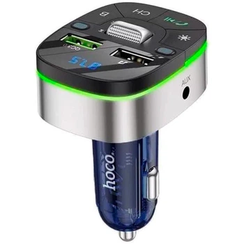 FM-трансмітер модулятор HOCO E71 (QC3.0 2USB 18W) Синій