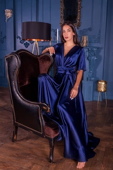 Вечірня сукня великого розміру FashionYouWant M синій 43372747