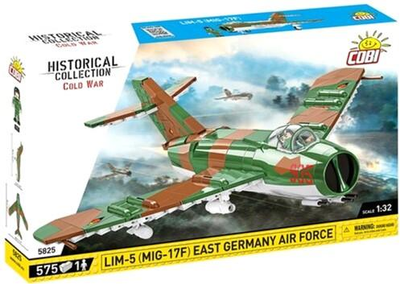 Конструктор Cobi Historical Collection Cold War Винищувач LIM-5 ( MiG-17F ) East Germany Air Force 575 елементів (5902251058258)