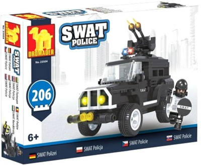 Klocki konstrukcyjne Dromader SWAT samochód 206 elementów (6900360235040)