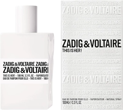 Woda perfumowana dla kobiet Zadig & Voltaire This Is Her 100 ml (3423474891856)