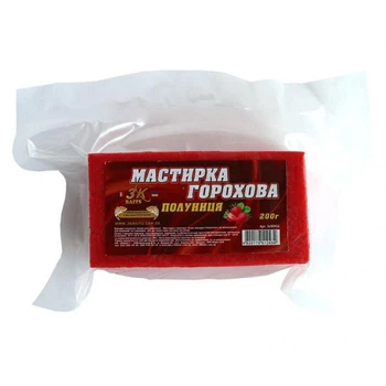 3K Baits Мастырка гороховая (клубника) 200 г 3кбайтс,3к00954