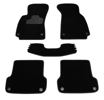 Ворсовые коврики в салон авто Pro-Eco на для Seat Exeo mkI 08-13 Сеат Эксео черные SO4313