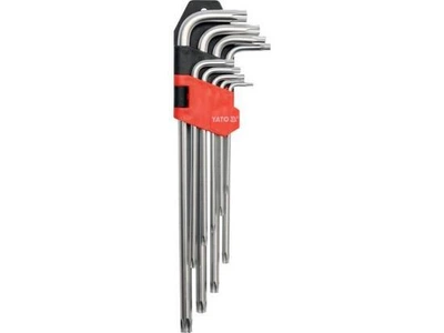 Набір ключів Torx Г-подібних YATO YT-0512: Cr-V, Т10-Т50, 9 шт.