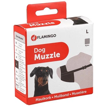 Flamingo (фламинго) muzzle nylon L намордник для собак пород лабрадор, доберман, ретривер, нейлон