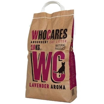 Поглинаючий наповнювач Who Cares WC Lavander ВіСі для котячого туалету з ароматом лаванди, бентоніт 10 кг (800437)