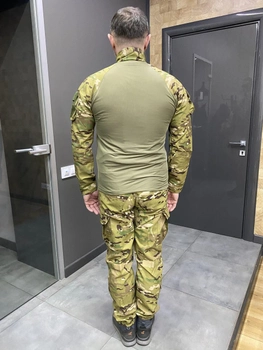 Військова форма (убакс + штани), котон (бавовна), Мультикам, розмір XL, форма ЗСУ, тактичний одяг