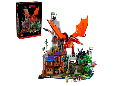 Zestaw klocków LEGO Ideas Dungeons & Dragons: Opowieść czerwonego smoka 3745 części (21348)