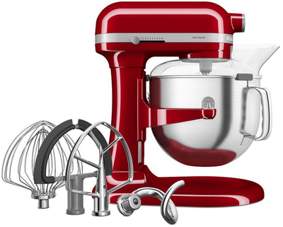 Кухонна машина KitchenAid Heavy Duty 5KSM70JPXEER з підйомною чашею червона