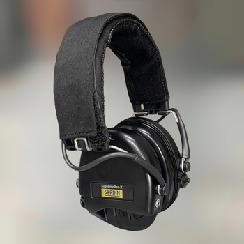 Тактичні навушники Sordin Supreme Pro X для стрільби з шумозаглушенням, Чорні, 75302-X-02-S