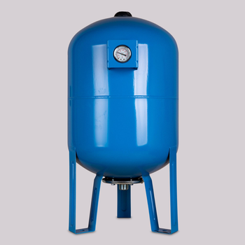 Гідроакумулятор 150л INNOVATECH, вертикальний, 10 атм (на ніжках з манометром), синій (INTVLm 150/10 blue)